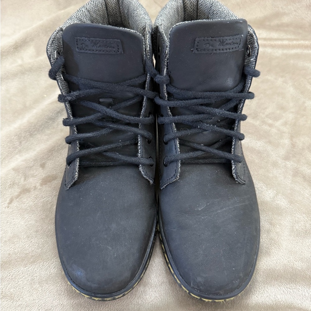 * Dr. Martens Leather Black Maelly Ankle Boots - Picture 2 of 10